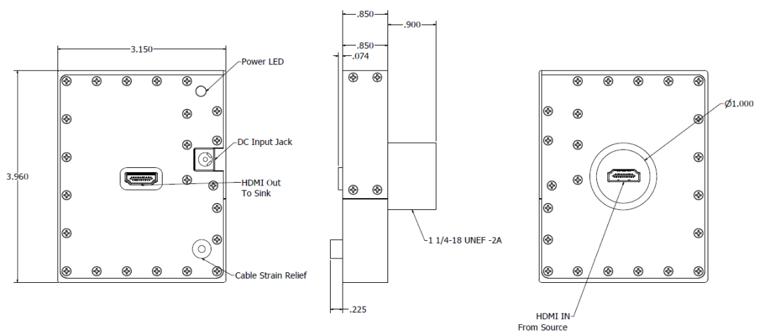 ACTIV HDMI EMI Filter Drawing