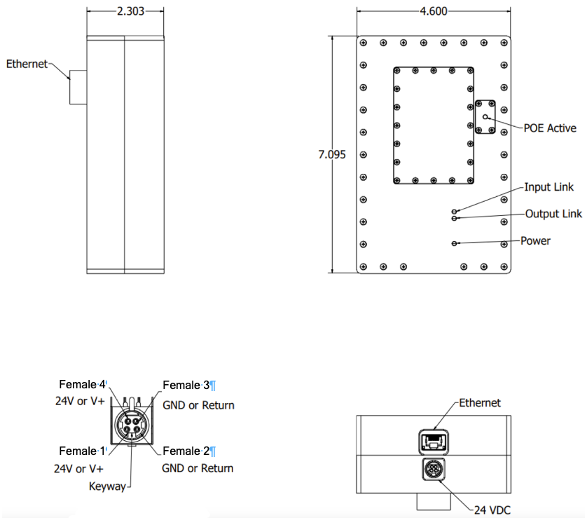 ACTIV POE Ethernet Filter Drawing