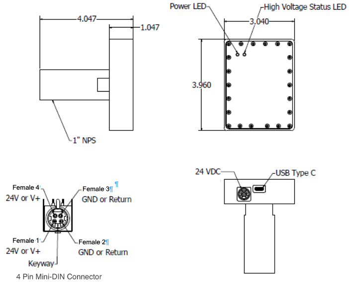 ACTIV USB 3.1 EMI Filter Drawing