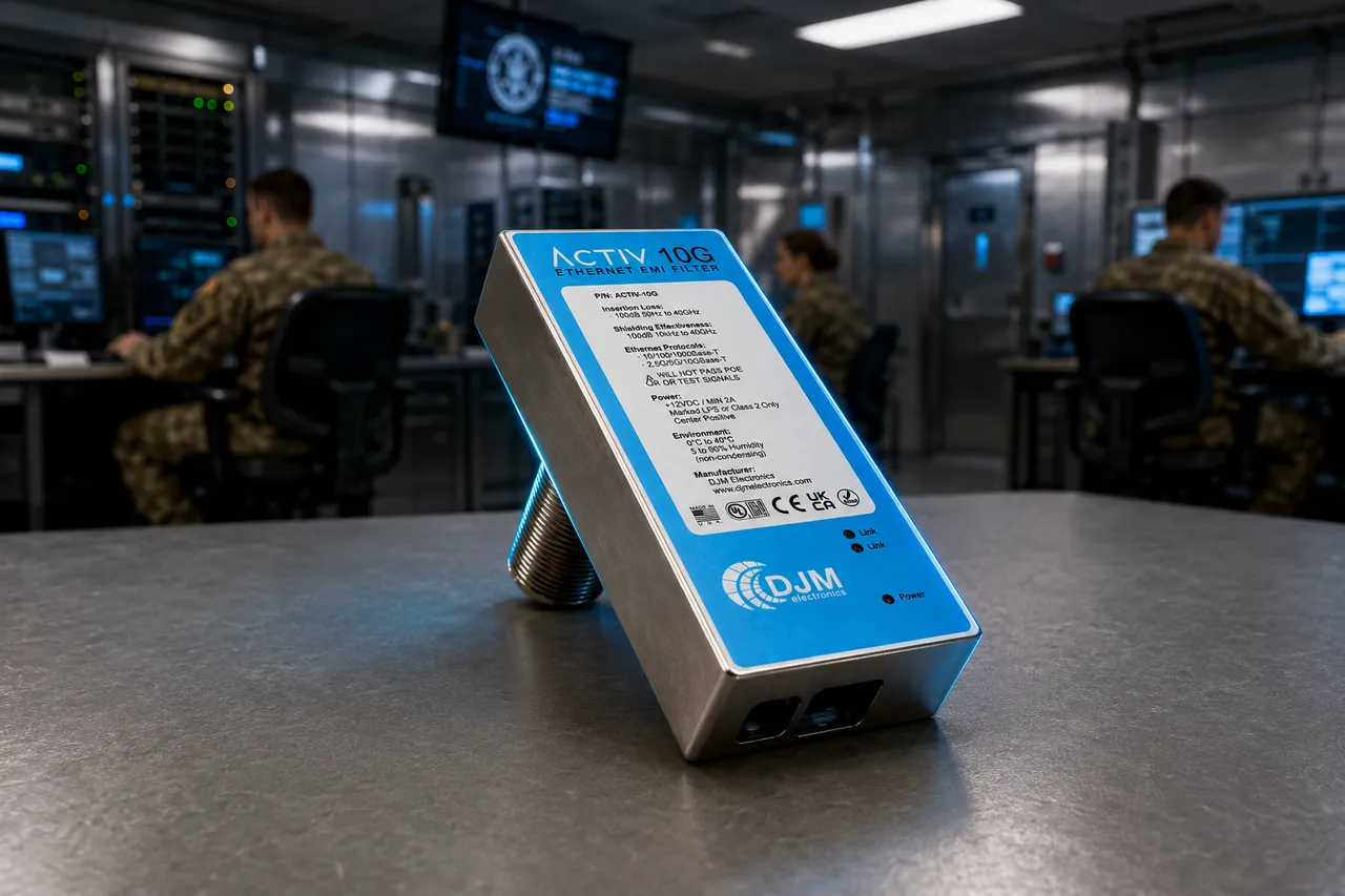 ACTIV 10G EMI filter in military SCIF secure facility